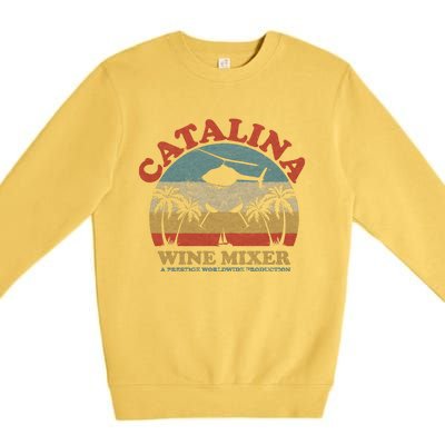 VINTAGE CATALINA WINE MIXER Premium Crewneck Sweatshirt