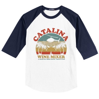 VINTAGE CATALINA WINE MIXER Baseball Sleeve Shirt