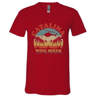 VINTAGE CATALINA WINE MIXER V-Neck T-Shirt