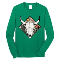 Vintage Country Western Desert Bull Cool Country Bull Head Long Sleeve Shirt