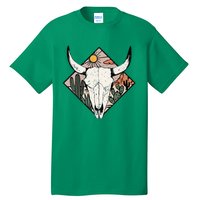 Vintage Country Western Desert Bull Cool Country Bull Head Tall T-Shirt