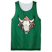 Vintage Country Western Desert Bull Cool Country Bull Head Mesh Reversible Basketball Jersey Tank