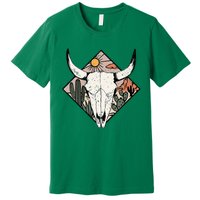 Vintage Country Western Desert Bull Cool Country Bull Head Premium T-Shirt