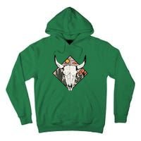 Vintage Country Western Desert Bull Cool Country Bull Head Tall Hoodie