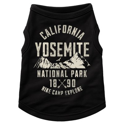 Vintage California Yosemite National Park California Nature Hiking Outdoors Doggie Tank
