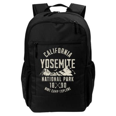 Vintage California Yosemite National Park California Nature Hiking Outdoors Backpack