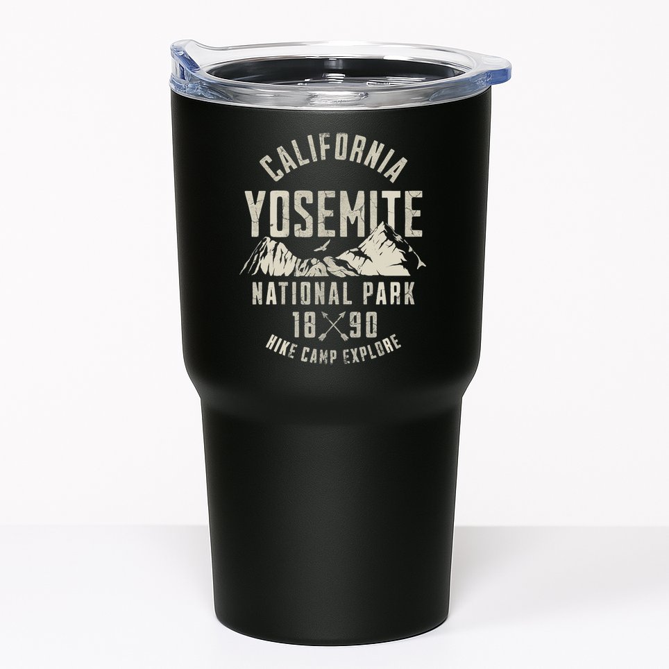 Vintage California Yosemite National Park California Nature Hiking Outdoors Tumbler