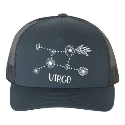 Virgo Constellation Zodiac Floral Cool Gift Yupoong Adult 5-Panel Trucker Hat