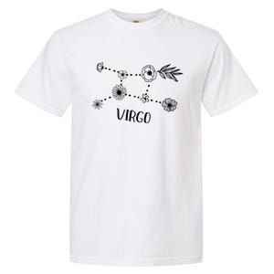 Virgo Constellation Zodiac Floral Cool Gift Garment-Dyed Heavyweight T-Shirt