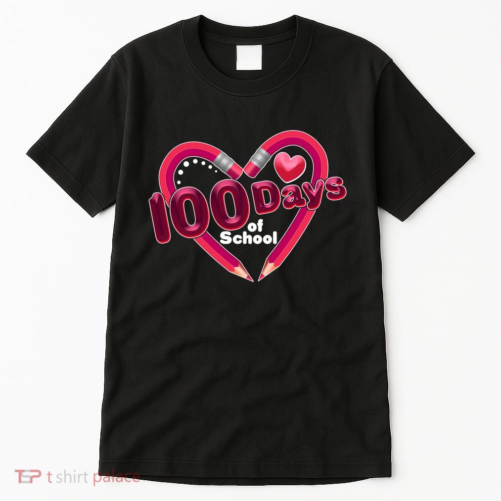 Valentines Day 100 Days Of School Tall T-Shirt