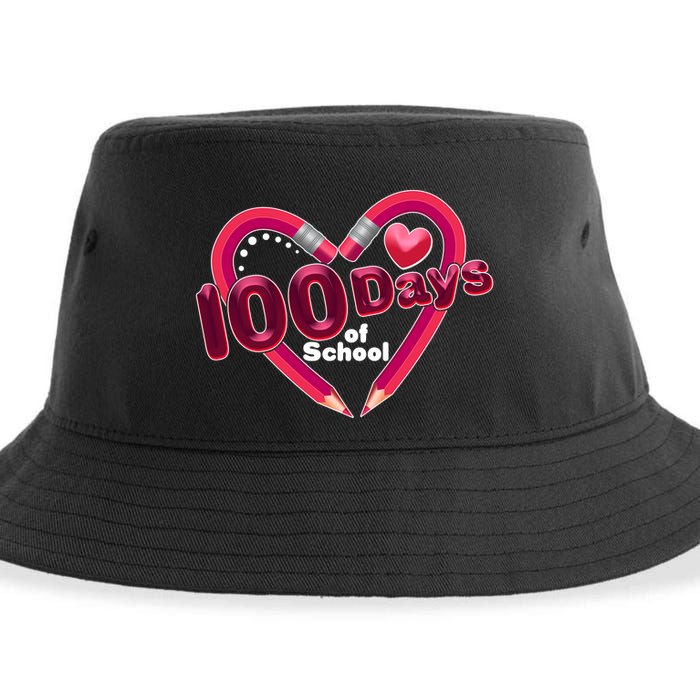Valentines Day 100 Days Of School Sustainable Bucket Hat