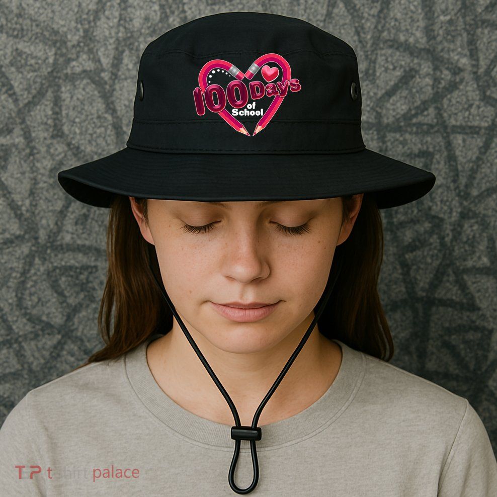 Valentines Day 100 Days Of School Bucket Hat