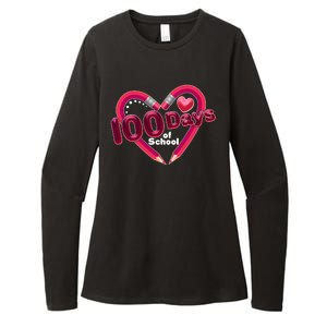 Valentines Day 100 Days Of School Womens CVC Long Sleeve Shirt