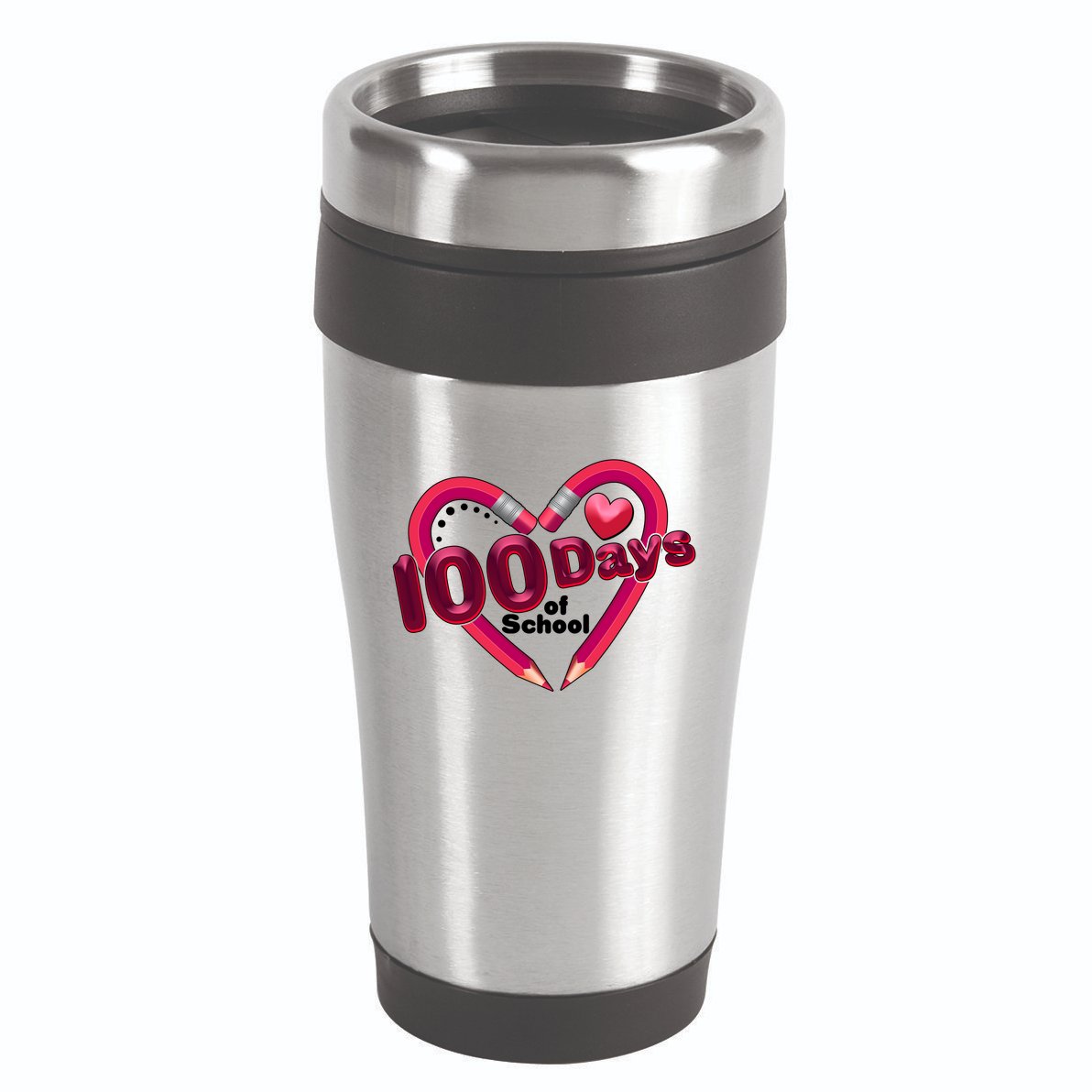 Valentines Day 100 Days Of School 16oz Travel Tumbler