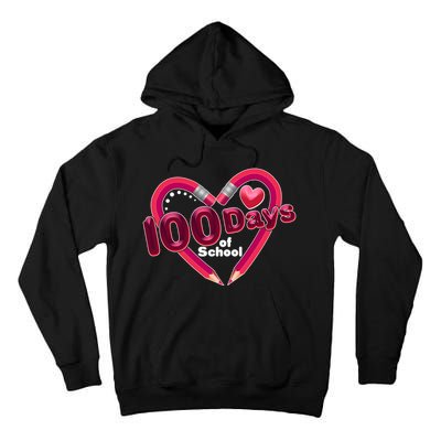 Valentines Day 100 Days Of School Tall Hoodie