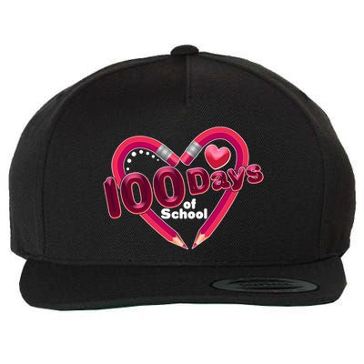 Valentines Day 100 Days Of School Wool Snapback Cap