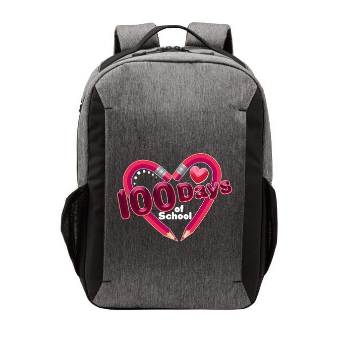 Valentines Day 100 Days Of School Vector Backpack