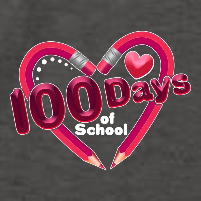 Valentines Day 100 Days Of School Vector Backpack