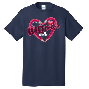 Valentines Day 100 Days Of School Tall T-Shirt