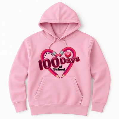Valentines Day 100 Days Of School Hoodie