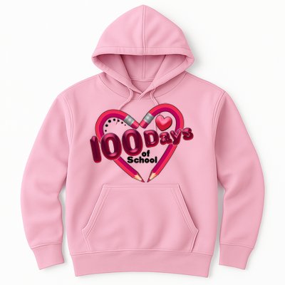 Valentines Day 100 Days Of School Hoodie