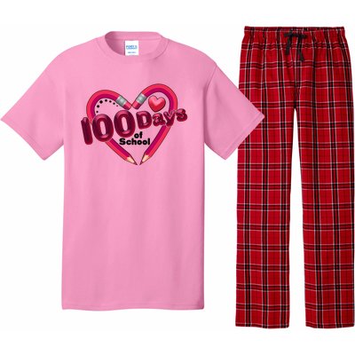 Valentines Day 100 Days Of School Pajama Set