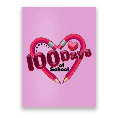 Valentines Day 100 Days Of School Poster