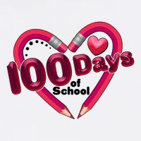 Valentines Day 100 Days Of School Garment-Dyed Sweatshirt