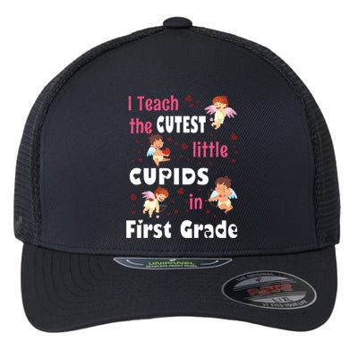 Valentines Day 1st Grade Teacher Gift For Teachers In Love Gift Flexfit Unipanel Trucker Cap