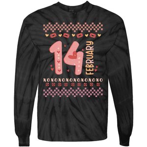 Valentine's Day 14th February Tie-Dye Long Sleeve Shirt