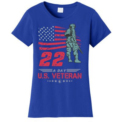 Veteran Day 22 A Day Suicide Awareness Great Gift Women's T-Shirt