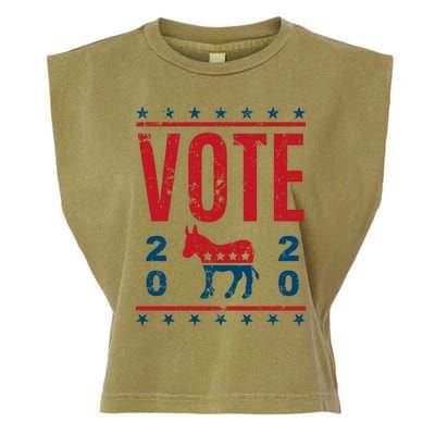 Vote Democrat 2020 Election Donkey Democratic Party Gear Great Gift Garment-Dyed Women's Muscle Tee