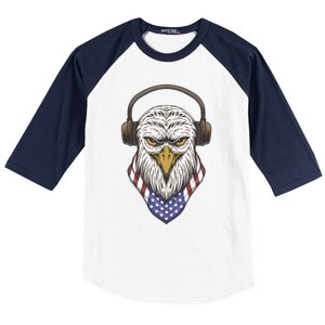 Veterans Day 4th Of July Memorial Day I Love Usa Eagle Gift Baseball Sleeve Shirt