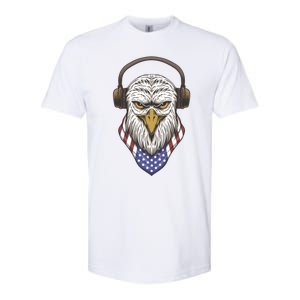 Veterans Day 4th Of July Memorial Day I Love Usa Eagle Gift Softstyle CVC T-Shirt