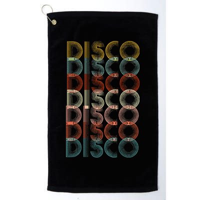 Vintage Disco 70s 80s Music Lover Golf Towel