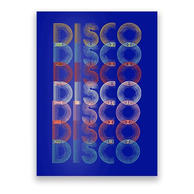 Vintage Disco 70s 80s Music Lover Poster