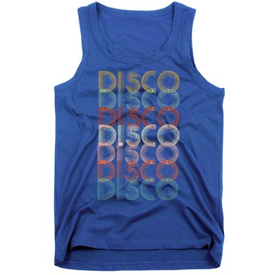 Vintage Disco 70s 80s Music Lover Tank Top