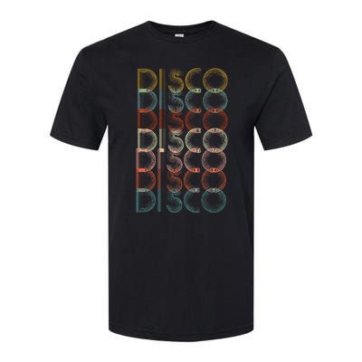 Vintage Disco 70s 80s Music Lover Softstyle® CVC T-Shirt