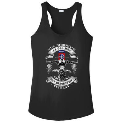 Veteran Day 82nd Airborne Division Paratrooper Fort Bragg Gift Ladies PosiCharge Competitor Racerback Tank