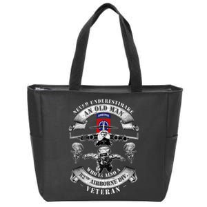 Veteran Day 82nd Airborne Division Paratrooper Fort Bragg Gift Zip Tote Bag