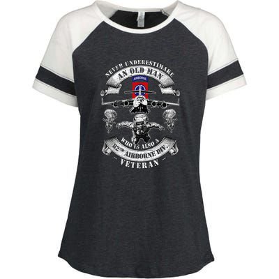 Veteran Day 82nd Airborne Division Paratrooper Fort Bragg Gift Enza Ladies Jersey Colorblock Tee