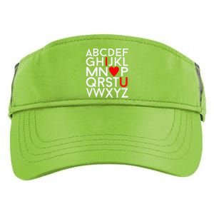 Valentine's Day, ABC I Love You Valentines Design Adult Drive Performance Visor