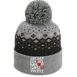 Valentine's Day, ABC I Love You Valentines Design The Baniff Cuffed Pom Beanie