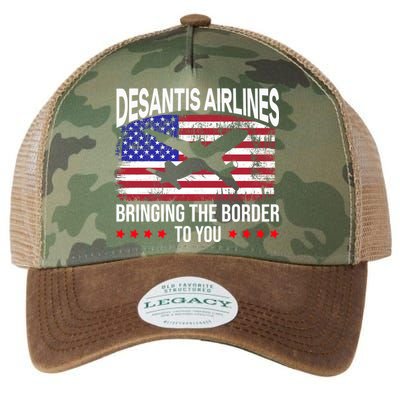 Vintage Desantis Airlines Bringing The Border To You Legacy Tie Dye Trucker Hat