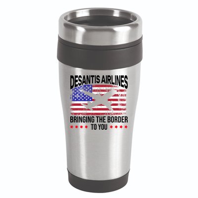 Vintage Desantis Airlines Bringing The Border To You 16oz Travel Tumbler