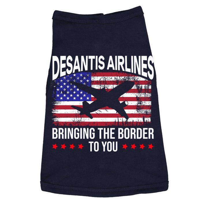 Vintage Desantis Airlines Bringing The Border To You Doggie Tank