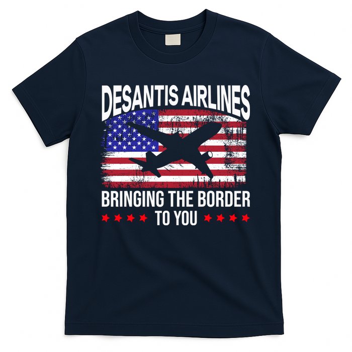 Vintage Desantis Airlines Bringing The Border To You T-Shirt
