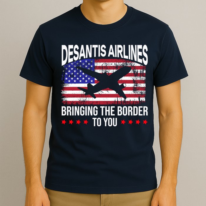 Vintage Desantis Airlines Bringing The Border To You T-Shirt