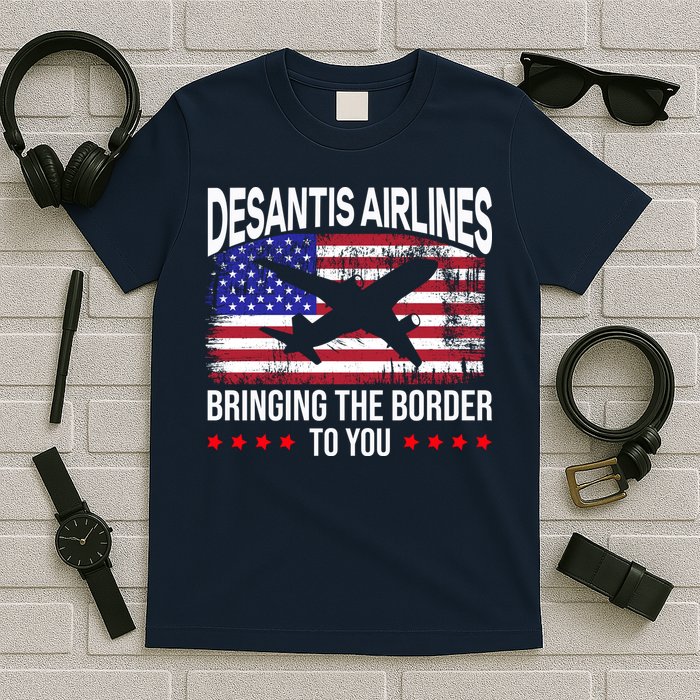 Vintage Desantis Airlines Bringing The Border To You T-Shirt