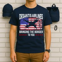 Vintage Desantis Airlines Bringing The Border To You T-Shirt